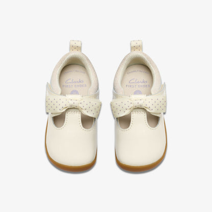 Clarks Everyday / Roamer Trim Toddler Off White