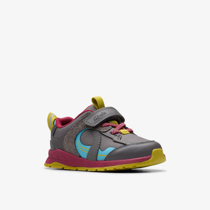 Clarks Recommended / Selva Hero Toddler Dark Grey Combination