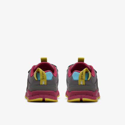 Clarks Recommended / Selva Hero Toddler Dark Grey Combination