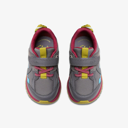 Clarks Recommended / Selva Hero Toddler Dark Grey Combination