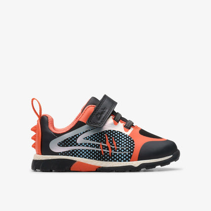 Clarks Deals / Steggy 2 Fly Toddler Black/Orange