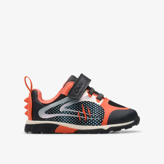 Clarks Deals / Steggy 2 Fly Toddler Black/Orange