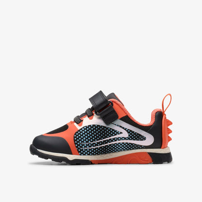 Clarks Deals / Steggy 2 Fly Toddler Black/Orange