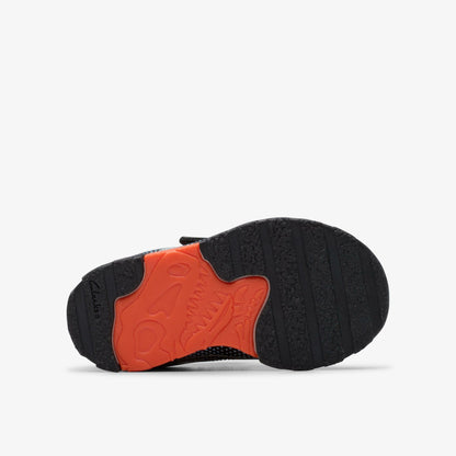 Clarks Deals / Steggy 2 Fly Toddler Black/Orange