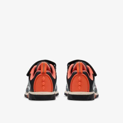 Clarks Deals / Steggy 2 Fly Toddler Black/Orange