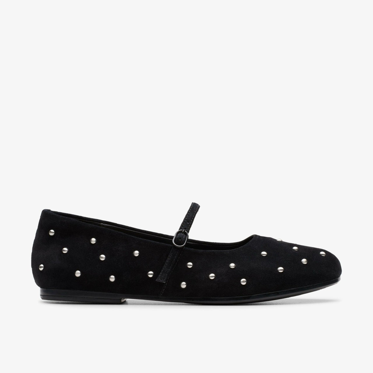 Clarks Discount / Livia Stud Black Suede