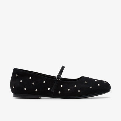 Clarks Discount / Livia Stud Black Suede