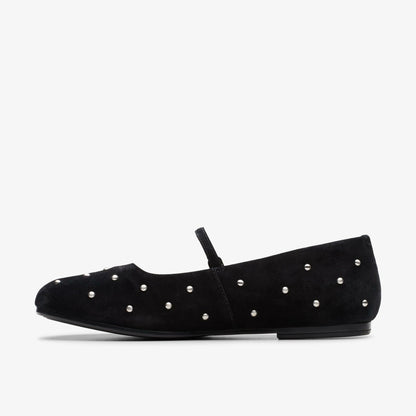 Clarks Discount / Livia Stud Black Suede