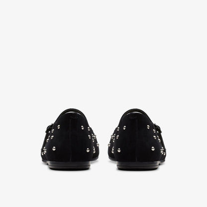 Clarks Discount / Livia Stud Black Suede