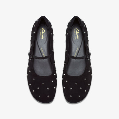 Clarks Discount / Livia Stud Black Suede