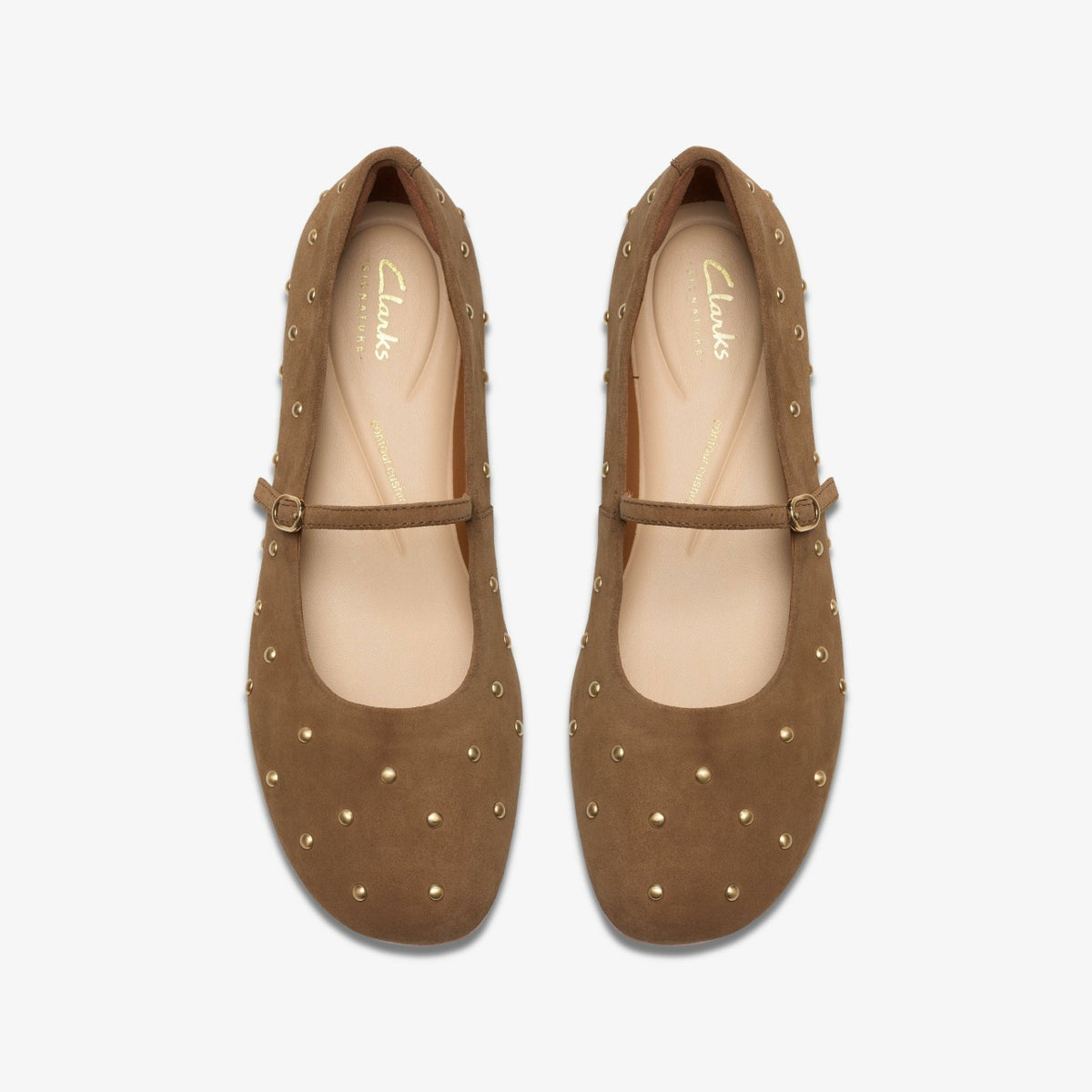 Clarks Featured / Livia Stud Walnut Suede