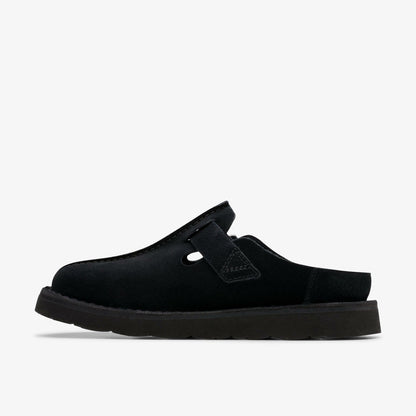 Clarks Essential / Solsbury Mule Black Suede
