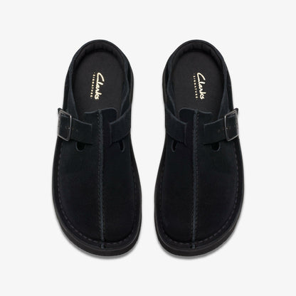 Clarks Essential / Solsbury Mule Black Suede