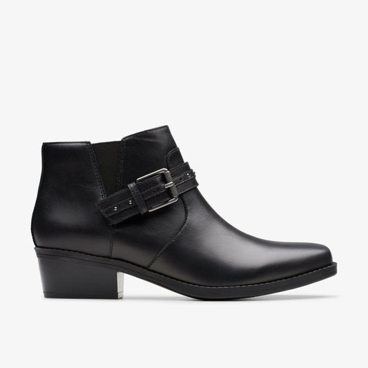Clarks Sale / Danyelle Wish Black Leather