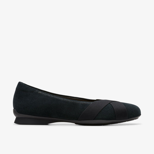 Clarks Top Pick / Jazmynn Gem Black Suede