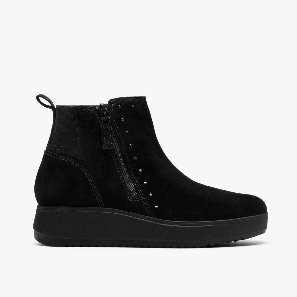 Clarks Recommended / Zylah Willow Black Suede