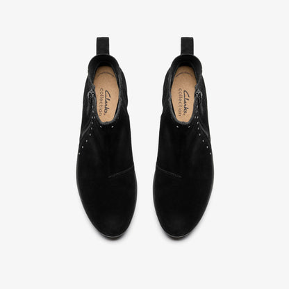 Clarks Recommended / Zylah Willow Black Suede