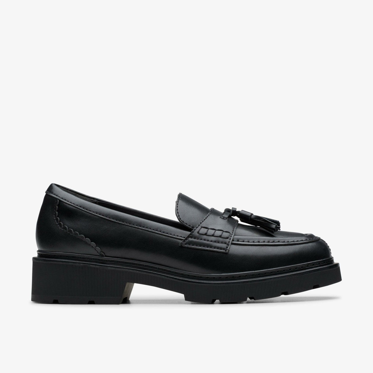 Clarks Discount / Lauryl Tassel Black Leather