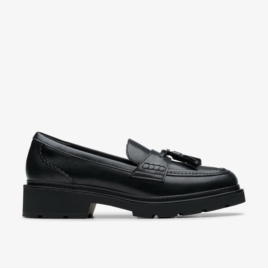 Clarks Discount / Lauryl Tassel Black Leather