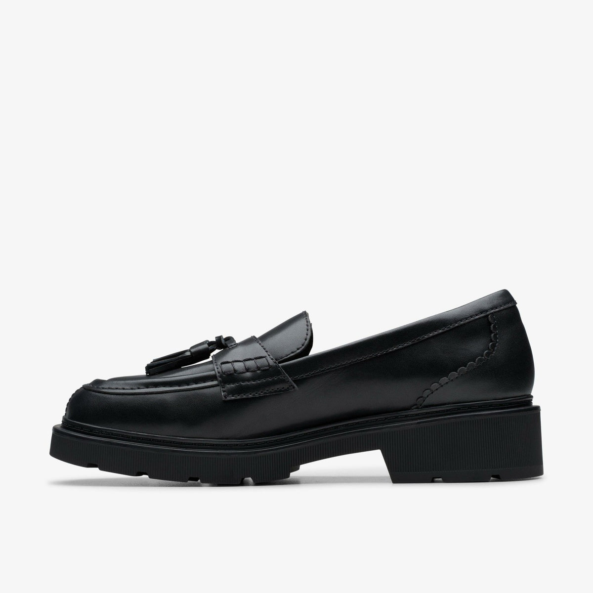 Clarks Discount / Lauryl Tassel Black Leather