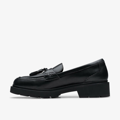 Clarks Discount / Lauryl Tassel Black Leather