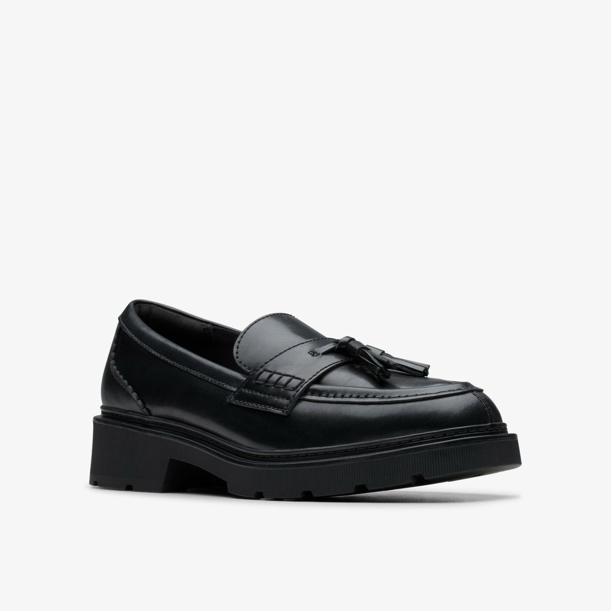 Clarks Discount / Lauryl Tassel Black Leather