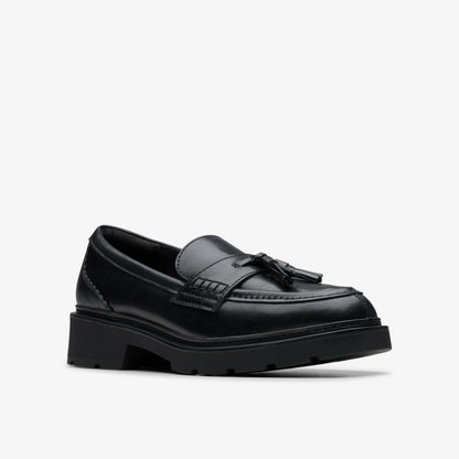 Clarks Discount / Lauryl Tassel Black Leather
