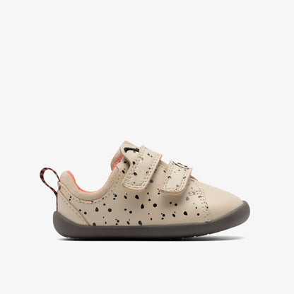 Clarks New / Roamer Wish Toddler Off White Print