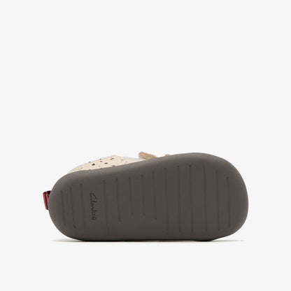 Clarks New / Roamer Wish Toddler Off White Print