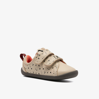 Clarks New / Roamer Wish Toddler Off White Print