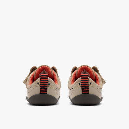 Clarks New / Roamer Wish Toddler Off White Print