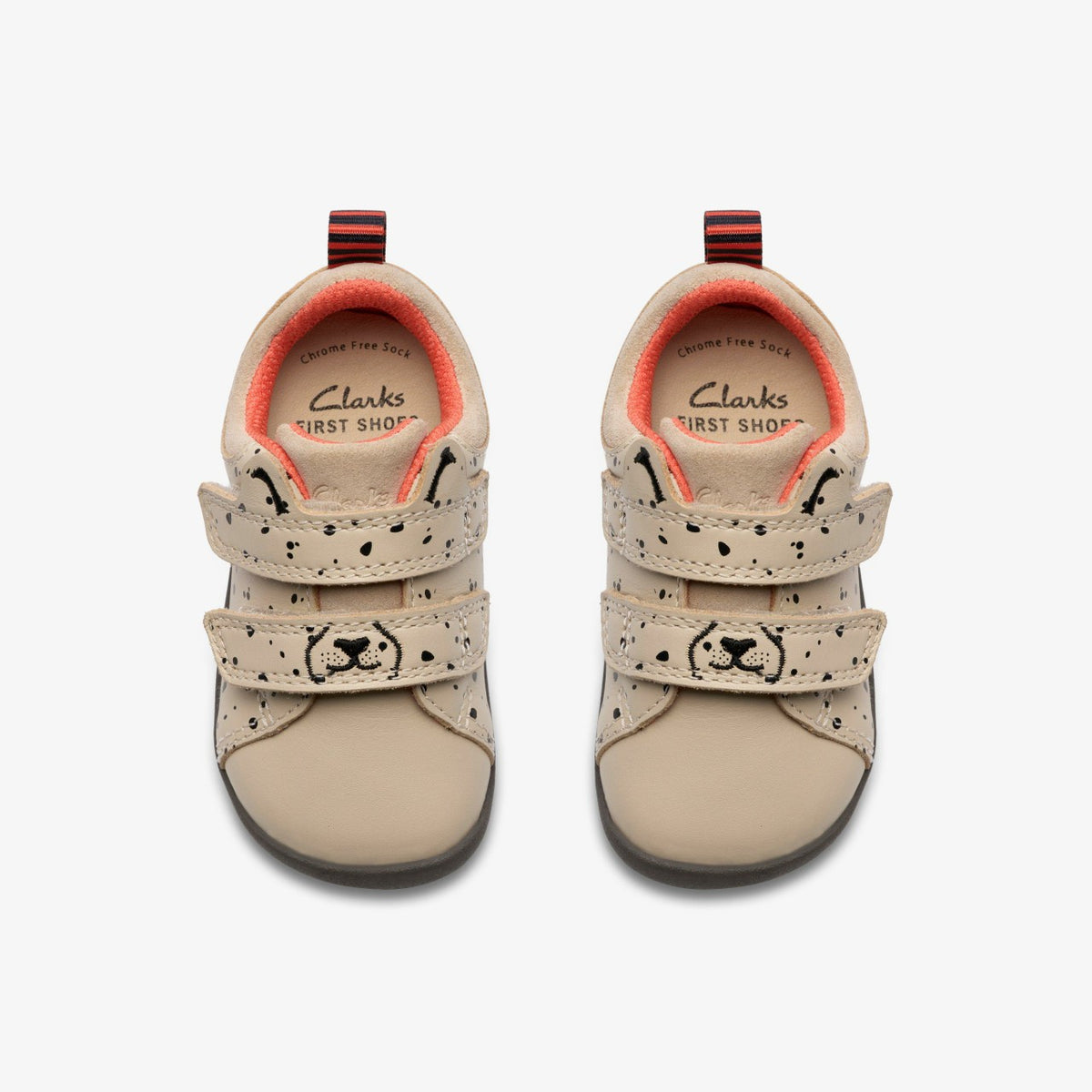 Clarks New / Roamer Wish Toddler Off White Print