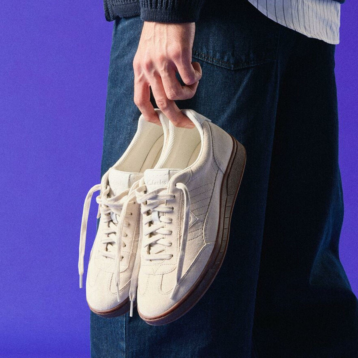 Clarks Classic / Craft Rally Ace Off White Suede