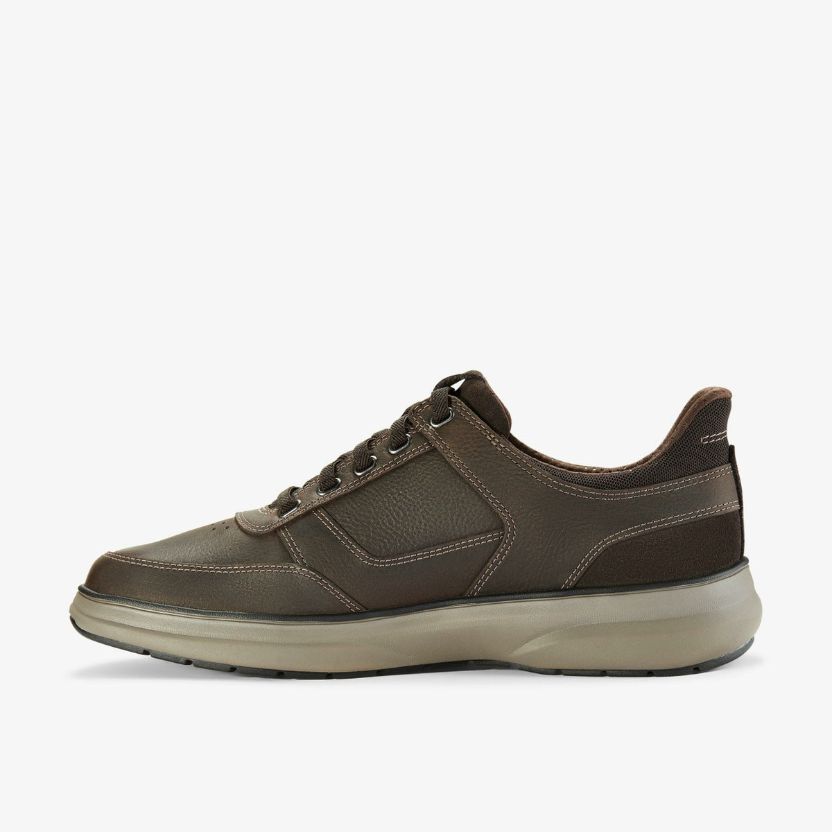 Clarks Latest / Mullan Easy Dark Brown Leather