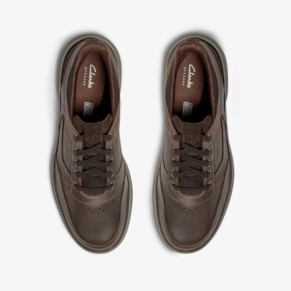 Clarks Latest / Mullan Easy Dark Brown Leather