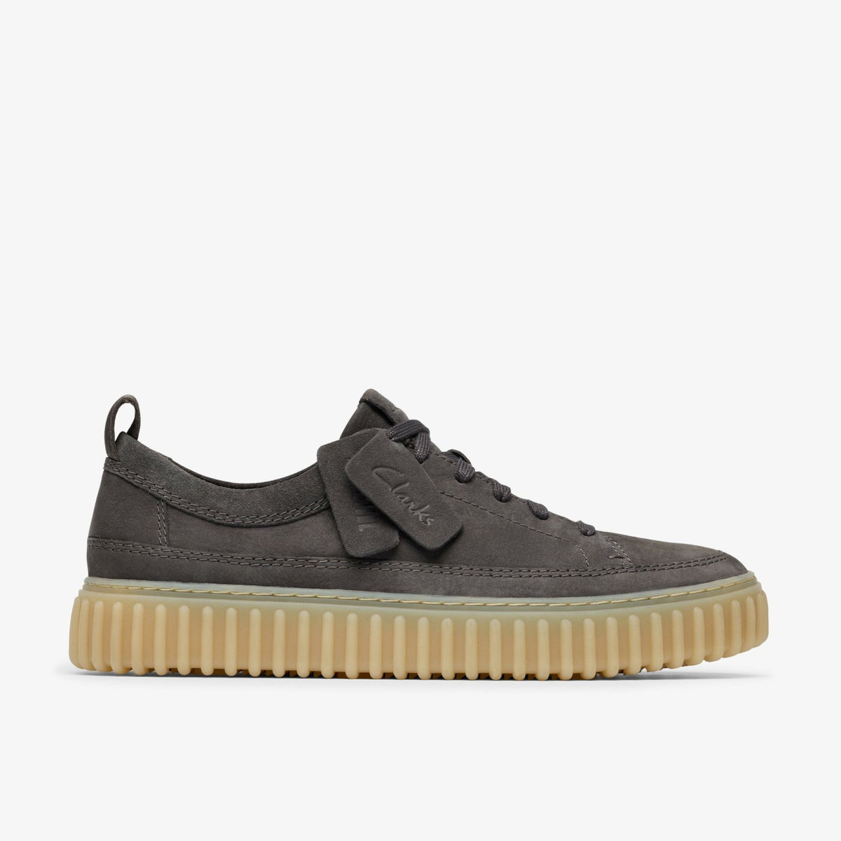 Clarks Recommended / Torhill Lace Dark Grey Nubuck