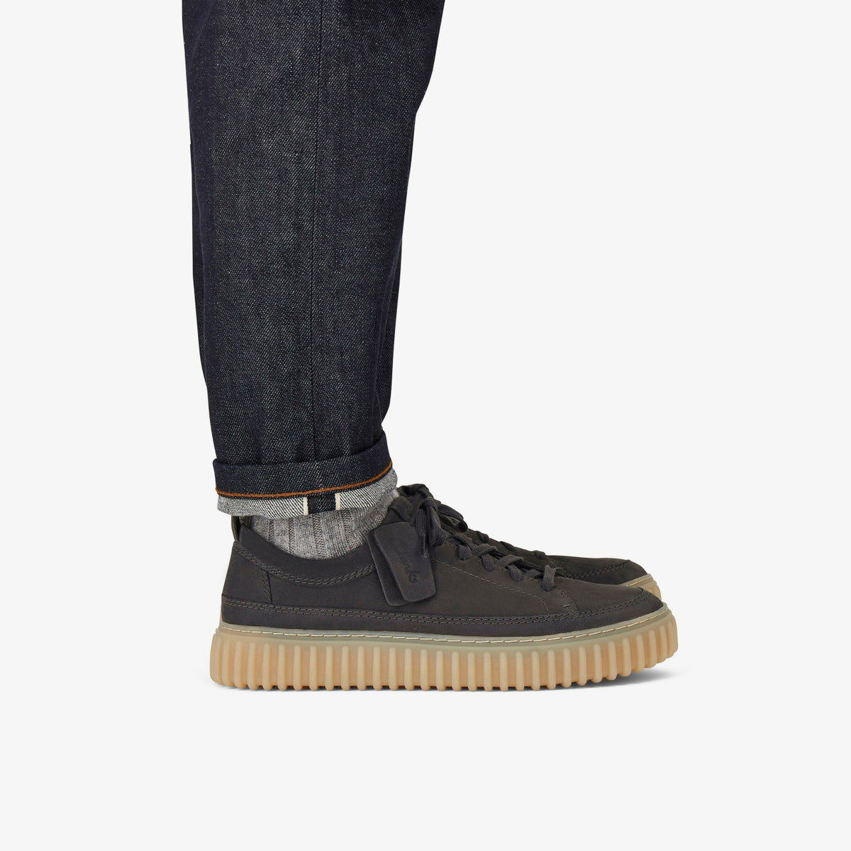 Clarks Recommended / Torhill Lace Dark Grey Nubuck