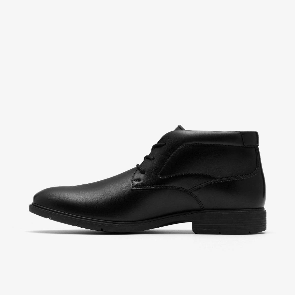 Clarks Top Pick / Eldredge Mid Black Leather
