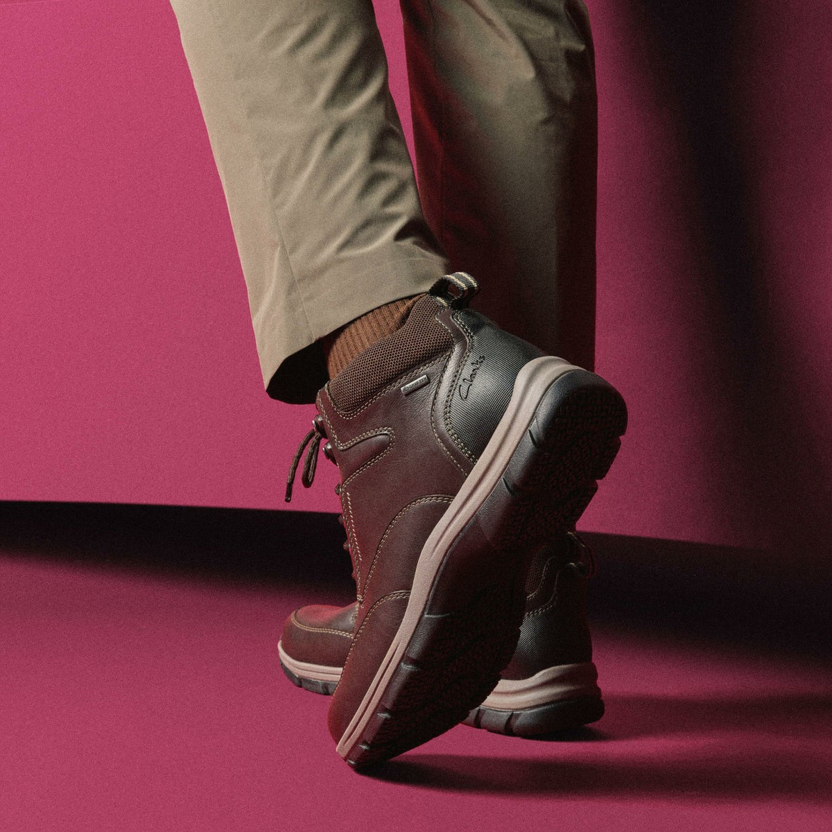 Clarks Everyday / Spypath Hi GORE-TEX Dark Brown Leather