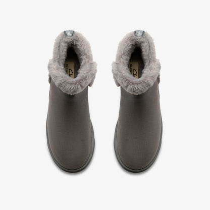 Clarks Signature / Brinkley Fur Dark Grey Combination