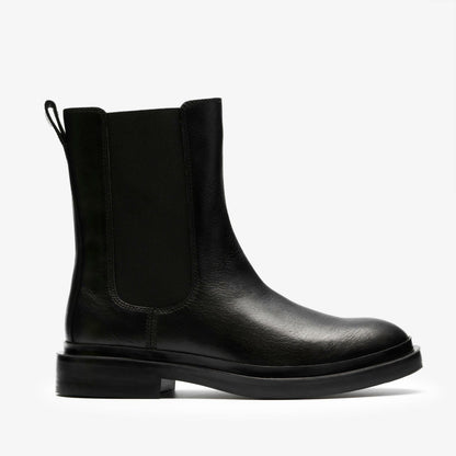 Clarks New / Previa Top Black Leather
