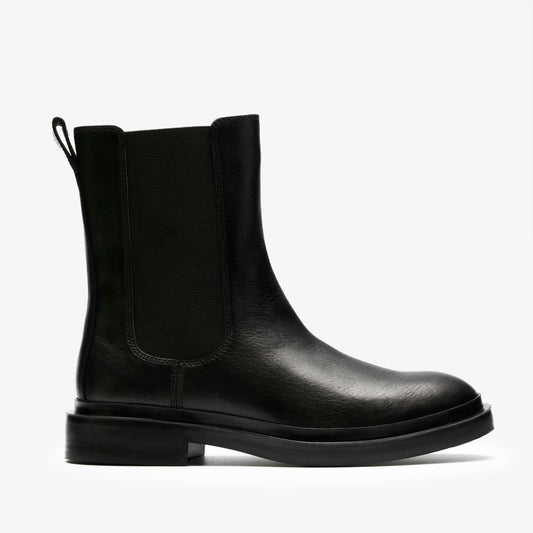 Clarks New / Previa Top Black Leather