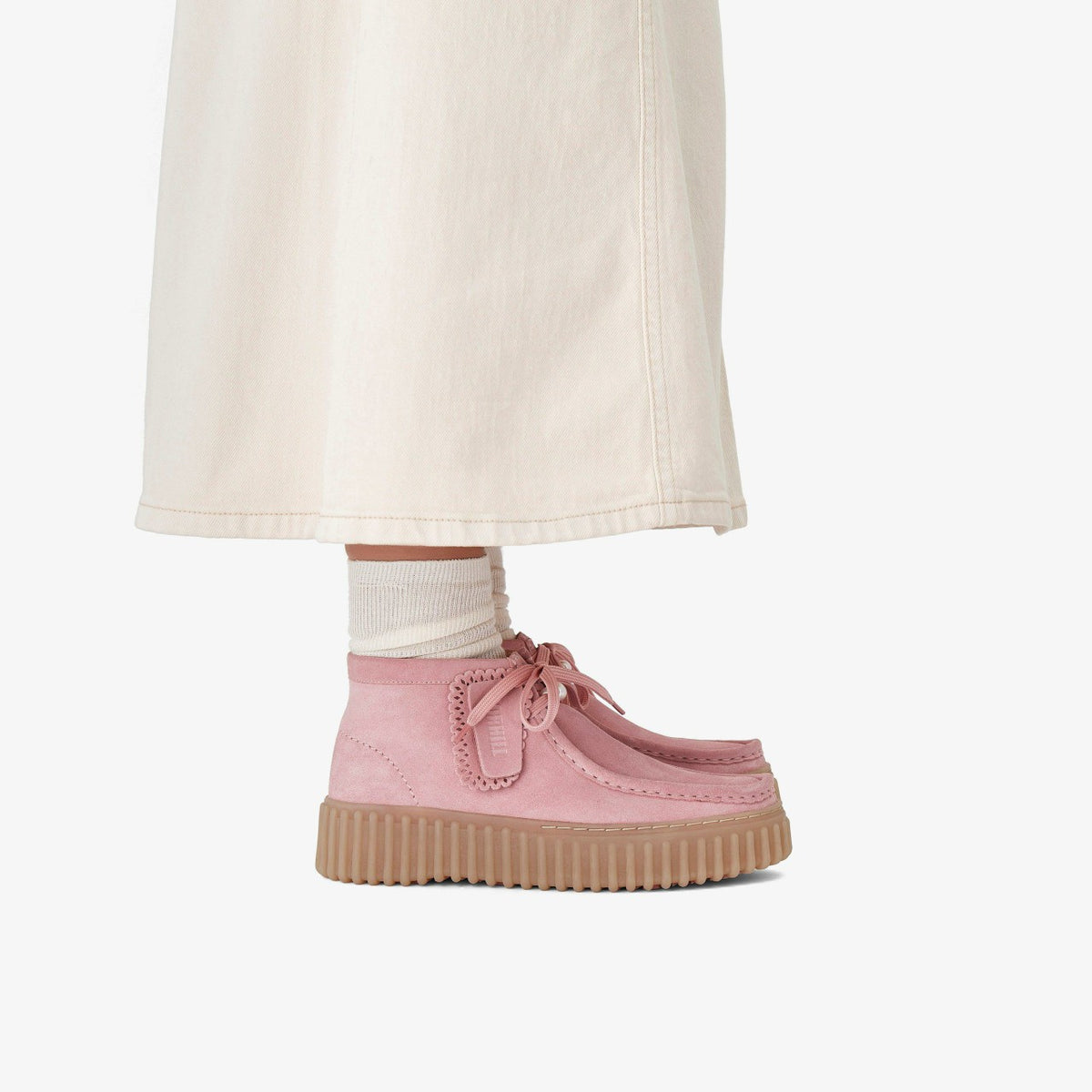 Clarks Sale / Torhill Moss Dusty Rose Suede