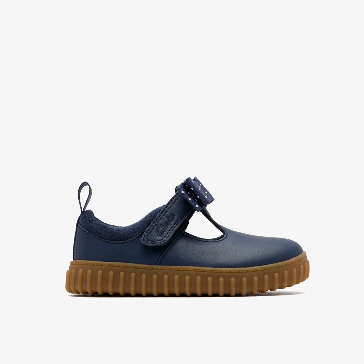 Clarks Sale / Cove Bow Toddler Navy Leather