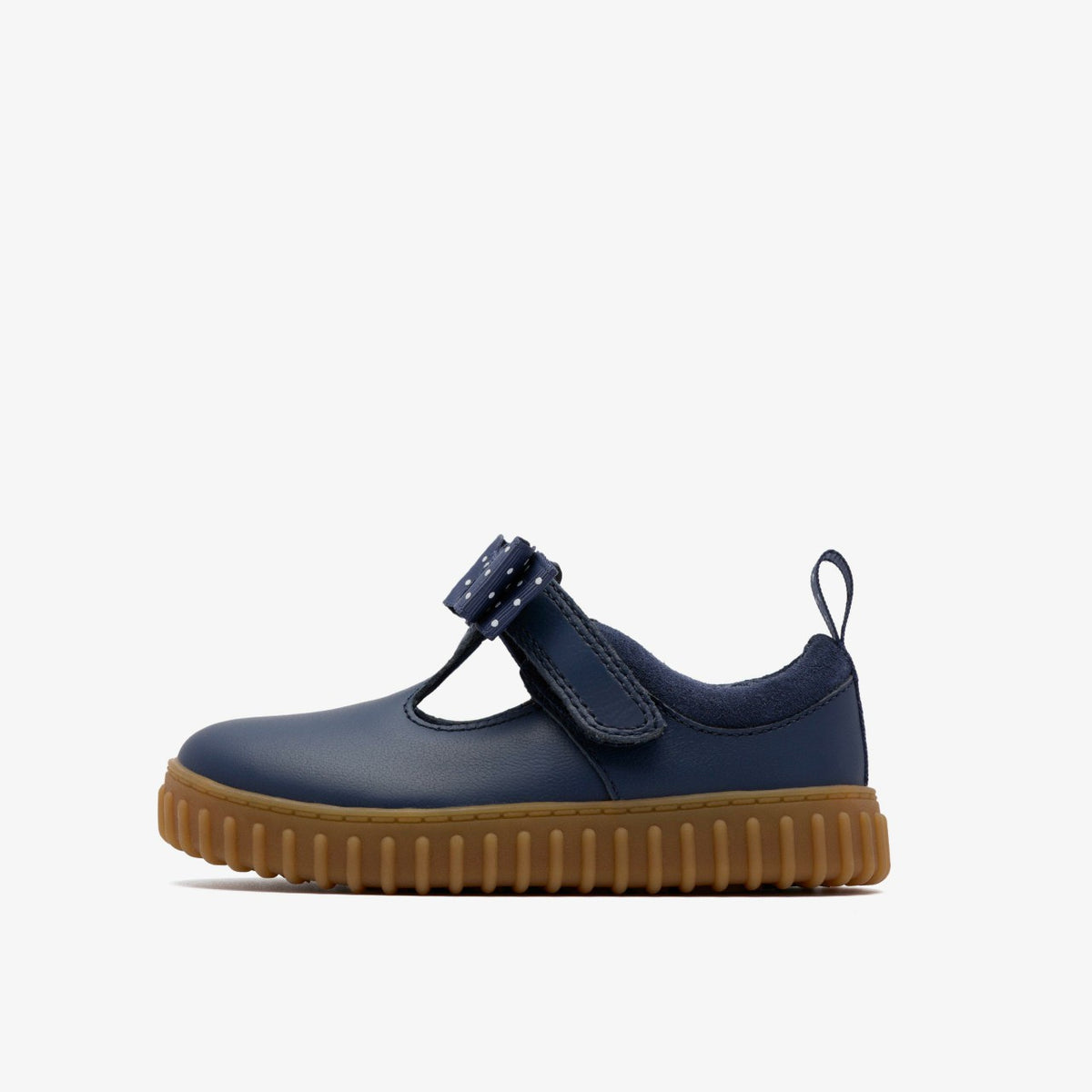Clarks Sale / Cove Bow Toddler Navy Leather