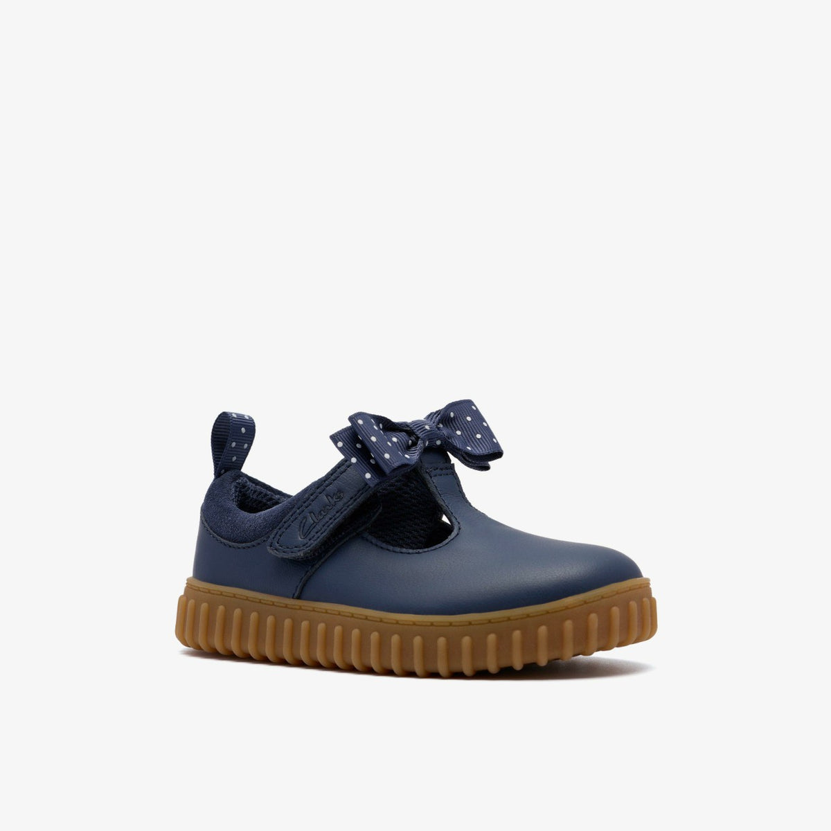 Clarks Sale / Cove Bow Toddler Navy Leather