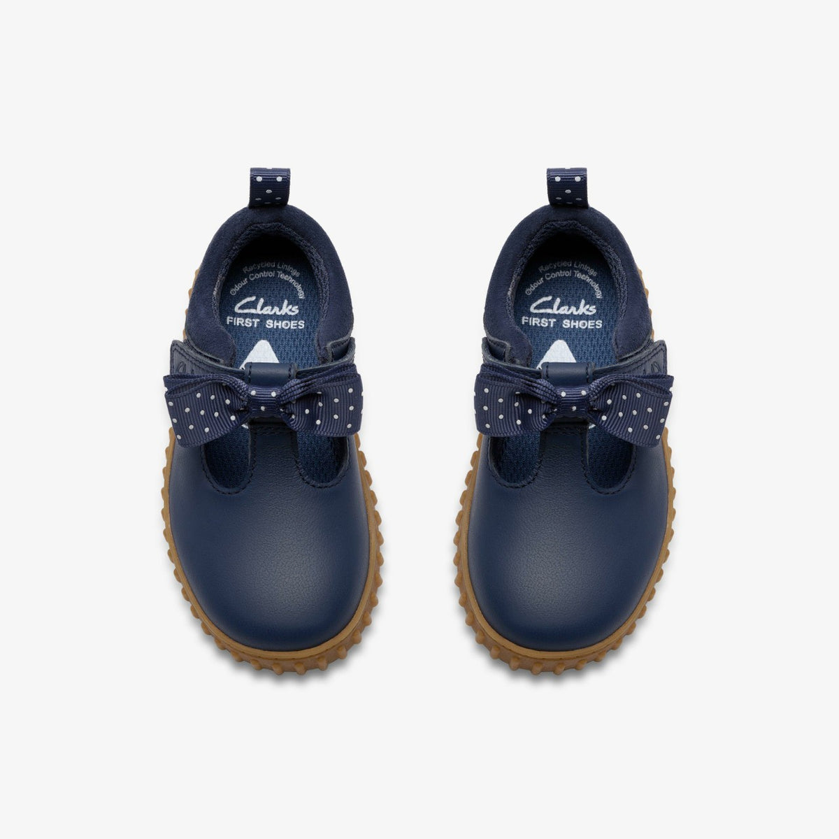 Clarks Sale / Cove Bow Toddler Navy Leather