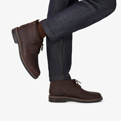 Clarks New / Newford Mid Waterproof Brown Warmlined Leather