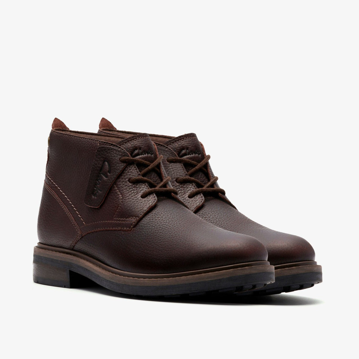 Clarks New / Newford Mid Waterproof Brown Warmlined Leather
