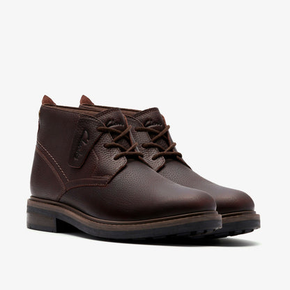Clarks New / Newford Mid Waterproof Brown Warmlined Leather